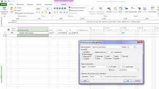 MSProject  video 02 Création dun échéancier [upl. by Pantheas]