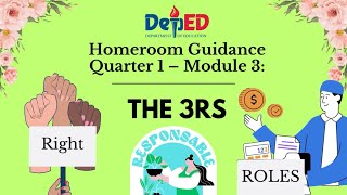 Grade 9 Homeroom Guidance Quarter 1 – Module 3 THE 3RS [upl. by Aihtekal]