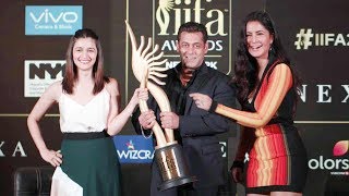 Salman Khan Katrina Kaif amp Alia Bhatt At IIFA Awards 2017 Press Conference [upl. by Elexa725]