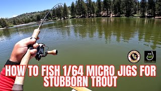 How To Fish Micro Jigs For Stubborn Summer Trout [upl. by Leuqer24]