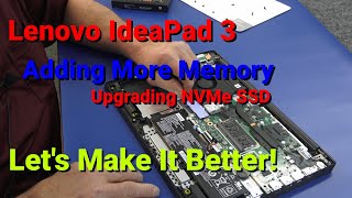 How To Upgrade SSD amp Memory Lenovo Ideapad 3 156 Laptop [upl. by Wivinia772]