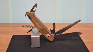 Victorinox Ranger 55 Wood in Walnut wood  0956163 Super Pocket Knife with 10 Functions unboxing [upl. by Cindi]