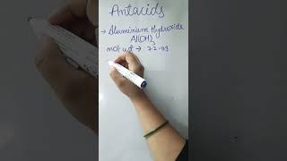 antacid  magnesium hydroxide aluminium hydroxide use shortvideo shorts viralshort pharma yt [upl. by Akeemat487]