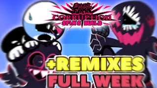 Funkin Corruption SFins Build V5  SPOOKY KIDS vs EVIL BF FULL RECREATED WEEK  REMIXES [upl. by Ambrosane]