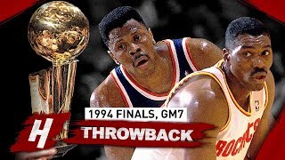 MVP Hakeem Olajuwon 1st Championship EPIC Game 7 Duel vs Patrick Ewing 1994 NBA Finals  MUST SEE [upl. by Ettelocin]