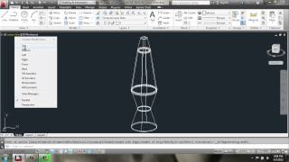 AutoCAD 2013  3D Modeling Basics  Lava Lamp  Brooke Godfrey [upl. by Cargian]