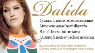 Dalida  O sole mio  Paroles Lyrics [upl. by Nalhsa]