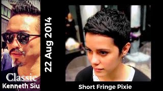 Short Fringe Pixie  Classic Kenneth Siu 31 [upl. by Enirehs]