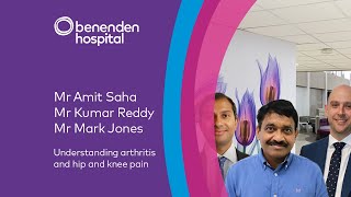 Benenden Hospital webinar understanding arthritis treatment for hip and knee pain [upl. by Nrev]