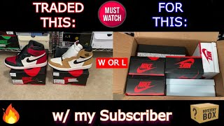 TRADING BRED amp ROTY JORDAN 1s FOR A MYSTERY BOX  W or L [upl. by Gnurt]