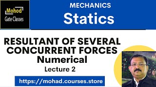 02 concurrent force system  RESULTANT OF SEVERAL CONCURRENT FORCES  Numerical [upl. by Suirtimid]