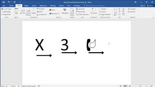 How to combine rightwards arrow below in any character in Word [upl. by Ahsemed964]