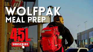 WOLFpak 45L meal prep backpack review  NEW GYM BAG [upl. by Karena981]