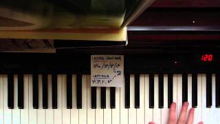 How to play Hometown Glory on PianoKeyboard by Adele part 13 [upl. by Attalanta]