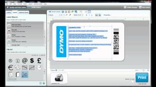 How to build your own label template in DYMO Label Software [upl. by Gnof]