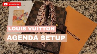 LOUIS VUITTON AGENDA SETUP [upl. by Annaeiluj524]