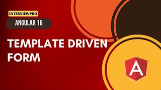 20 Angular 16  Template Driven Form [upl. by Yenffad]