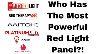 BONUS  6 Inch Power Output Readings  Red Light Therapy Body Panel  Joovv vs MitoRed vs Platinum [upl. by Acinot]