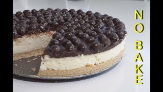 Nobake Coconut and Chocolate Cheesecake Recipe ASMR  Sašina kuhinja [upl. by Aivin]