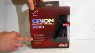 ASUS Orion Pro Gaming Headset Overview at HiTechLegioncom [upl. by Norraa625]