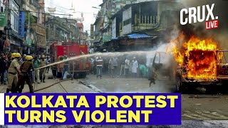 Kolkata ‘Nabanna Abhijan’ Rally Live  Cops Use Water Cannons To Stop Hospital Rape Protest  RG Kar [upl. by Nohsram]