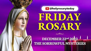 FRIDAY HOLY ROSARY 💜 DECEMBER 22 2023 💜 SORROWFUL MYSTERIES OF THE ROSARY VIRTUAL holyrosarytoday [upl. by Oilenroc]