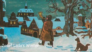 Josef Lada Traditional Czech winter Postcards amp paintings [upl. by Lucrece]