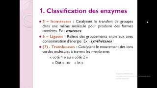 Biochimieبالعربية  3 Enzymologie  Part 1 Généralités  Structure  Propriétés [upl. by Daly]