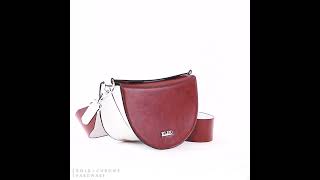 KLEIO Vegan PU Half Moon Structured Dual Handle Sling Shoulder Bag for Womens and Girls [upl. by Ioab]