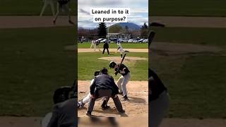 Plunked but a STRIKE baseball calgarybucks 18U kelowna hitbypitch [upl. by Mandych]