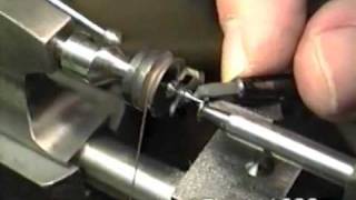 Watchmaking turning between centers at a small lathe [upl. by Harifaz]