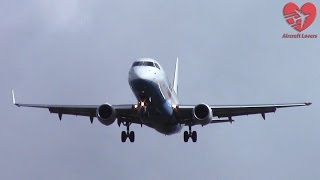 Flybe Embraer ERJ175 │ Landing During Storm quotNiklasquot │ Germany BerlinTegel 310315 [upl. by Annamaria]