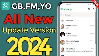 Whatsapp All New Version Kaise Download Kare  GB FM YO  GB Whatsapp New Version Update 2024 [upl. by Hilario328]