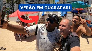 Verão na Praia do Morro em Guarapari Atualização dos preços da cadeira e guardasol [upl. by Symon]