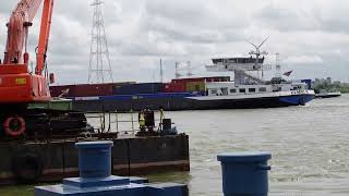 RIJNREUS ZEMBLA draait op de SCHELDE [upl. by Jovitta]