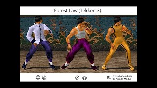 Tekken 3 Law Secret Movies And Combos Profhkn [upl. by Ardnikal]