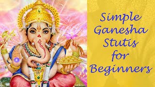 Shri Ganesha Sanskrit Shlokas Learn Simple chants with lyrics amp meaning in Hindi amp English [upl. by Armillda]