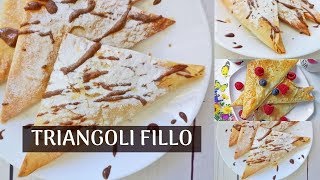 Colazione Dolce con Fagottini Triangoli di Pasta Fillo Ripieni e Light [upl. by Fowle534]