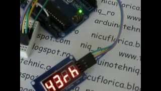 Arduino afisaj cu TM1637 si senzor DHT11 [upl. by Kcirddehs974]