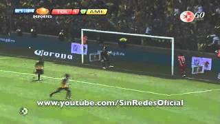 Toluca vs America 11 Jornada 2 Apertura 2011 GOLES [upl. by Coats]