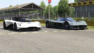 Aston Martin Valhalla vs Aston Martin Valkyrie at Monza Full Course [upl. by Ezequiel]