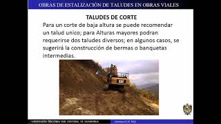 OBRAS DE ESTABILIZACIÓN DE TALUDES EN OBRAS VIALES [upl. by Fuhrman]