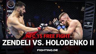 ZENDELI vs HOLODENKO II  Free Fight  Rematch  NFC 15  MMA  Fighting [upl. by Calesta]