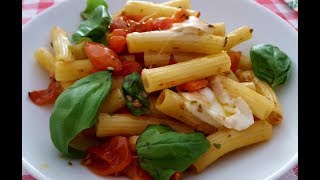 Rigatoni with cherry tomatoes Pasta con pomodori al forno [upl. by Adekram707]