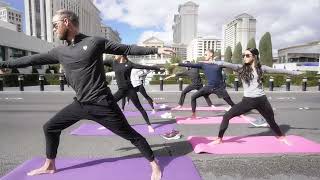 Rock n Roll Las Vegas  Yoga on the Strip [upl. by Tnecniv]