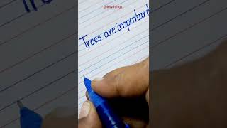 TreesBeginners handwriting practicePractice HandwritingCursive WritingCalligraphy [upl. by Ross]