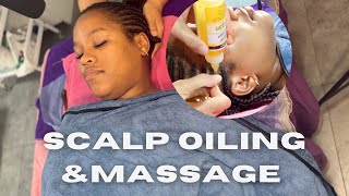 ASMR THE BEST SCALP OILING amp HEAD MASSAGE  For Insomnia and Headaches [upl. by Ahsiekahs]