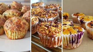 3 Easy Muffins Ideas for Breakfast [upl. by Acinet]