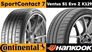 Continental SportContact 7 vs Hankook Ventus S1 Evo Z K129 [upl. by Ley]