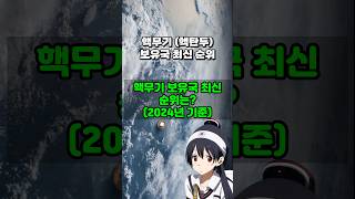 핵탄두핵무기 보유국 최신 순위  전 세계 오직 9개 국가 추정치 [upl. by Eilzel]